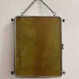 Bevelled triptych barber mirror from the 1950s.