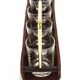 Carl Auböck II drinking glass holder, leather and brass, Austria 1950s