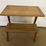 Table desserte /Bout de canapé en bois