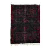 Modern Moroccan carpet black