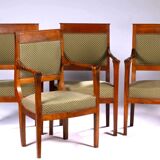 Set of 4 armchairs from the consulate period, early 19th century