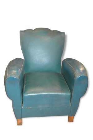 fauteuil club vintage en skaï