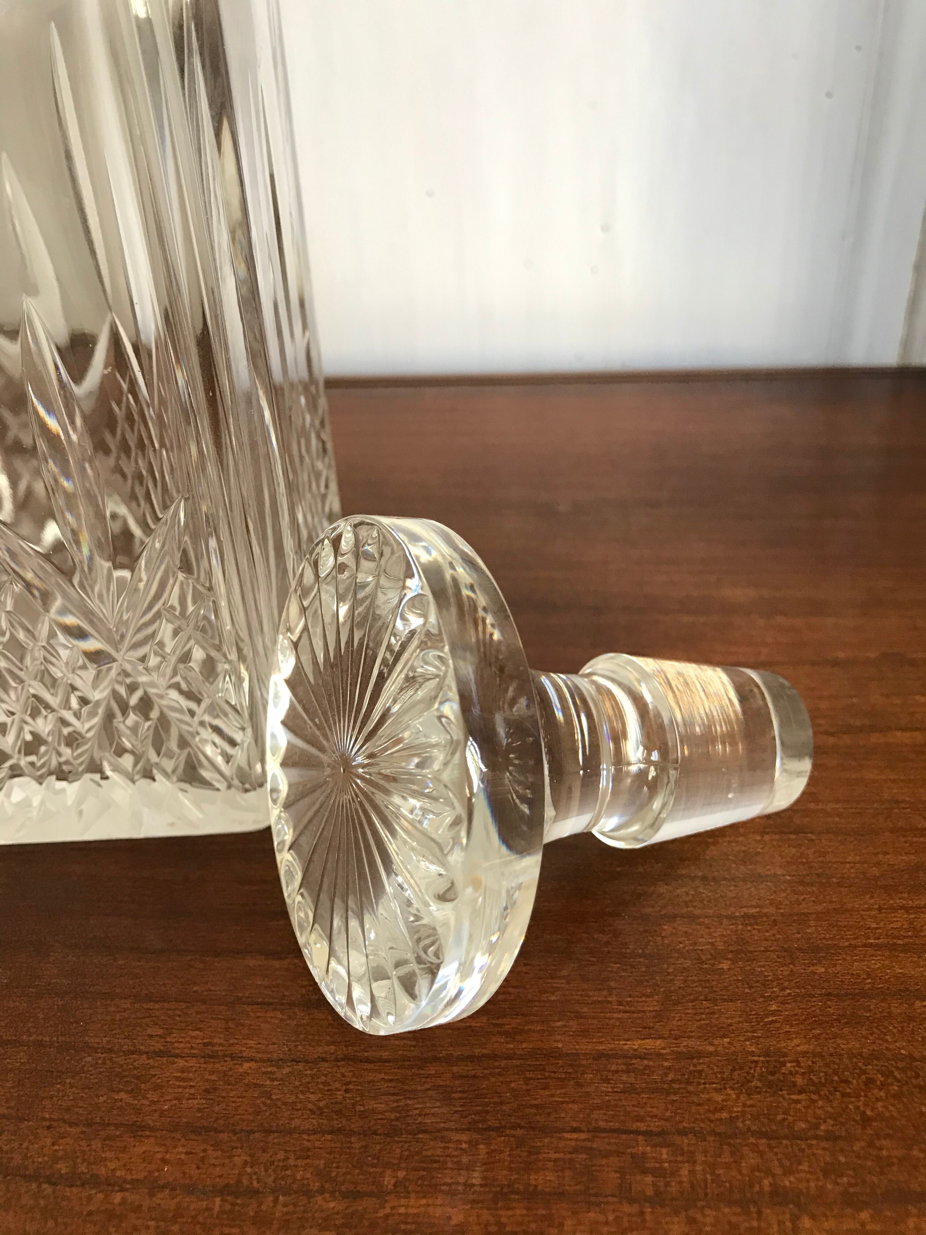 Crystal whisky carafe