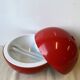 Bac à glaçons "boule de Bowling" plastique rouge design LAMOTTE  éditions GUILLOIS  Vintage 1970
