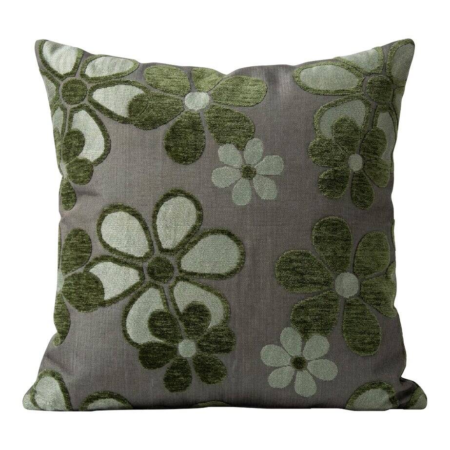 Vintage embroidered cushion cover 43x43 cm