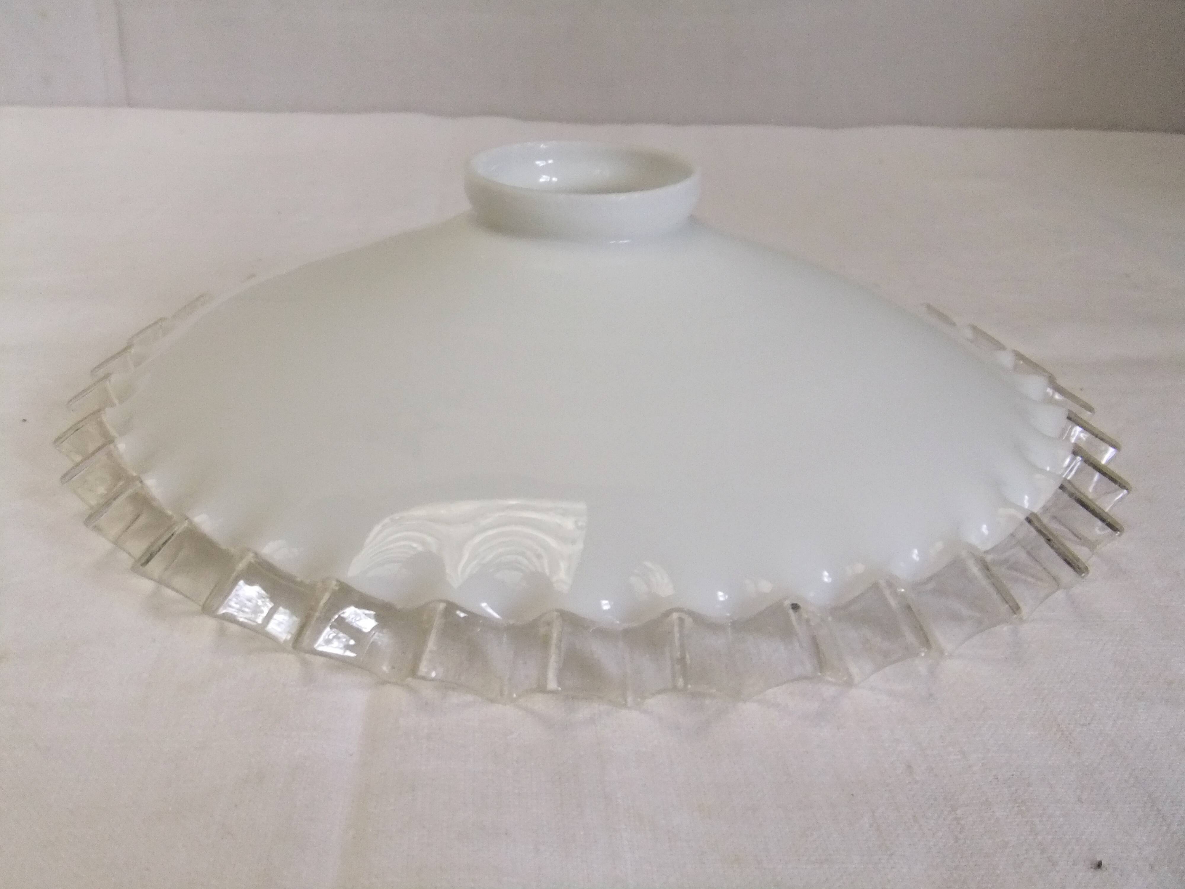 Opaline mount drop speckled lace lampshade pendant chandelier lamp tu