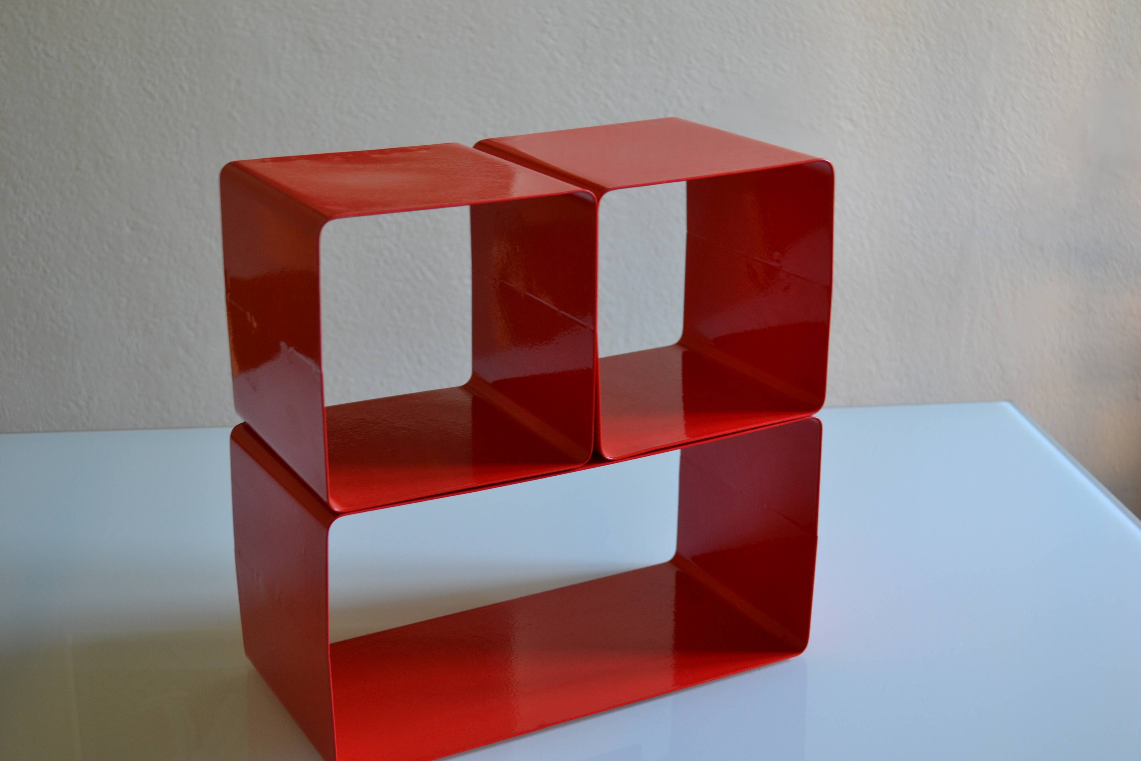 Bibliothèque modulable composée de 3 caissons