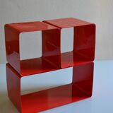 Modular bookcase made up of 3 boxes