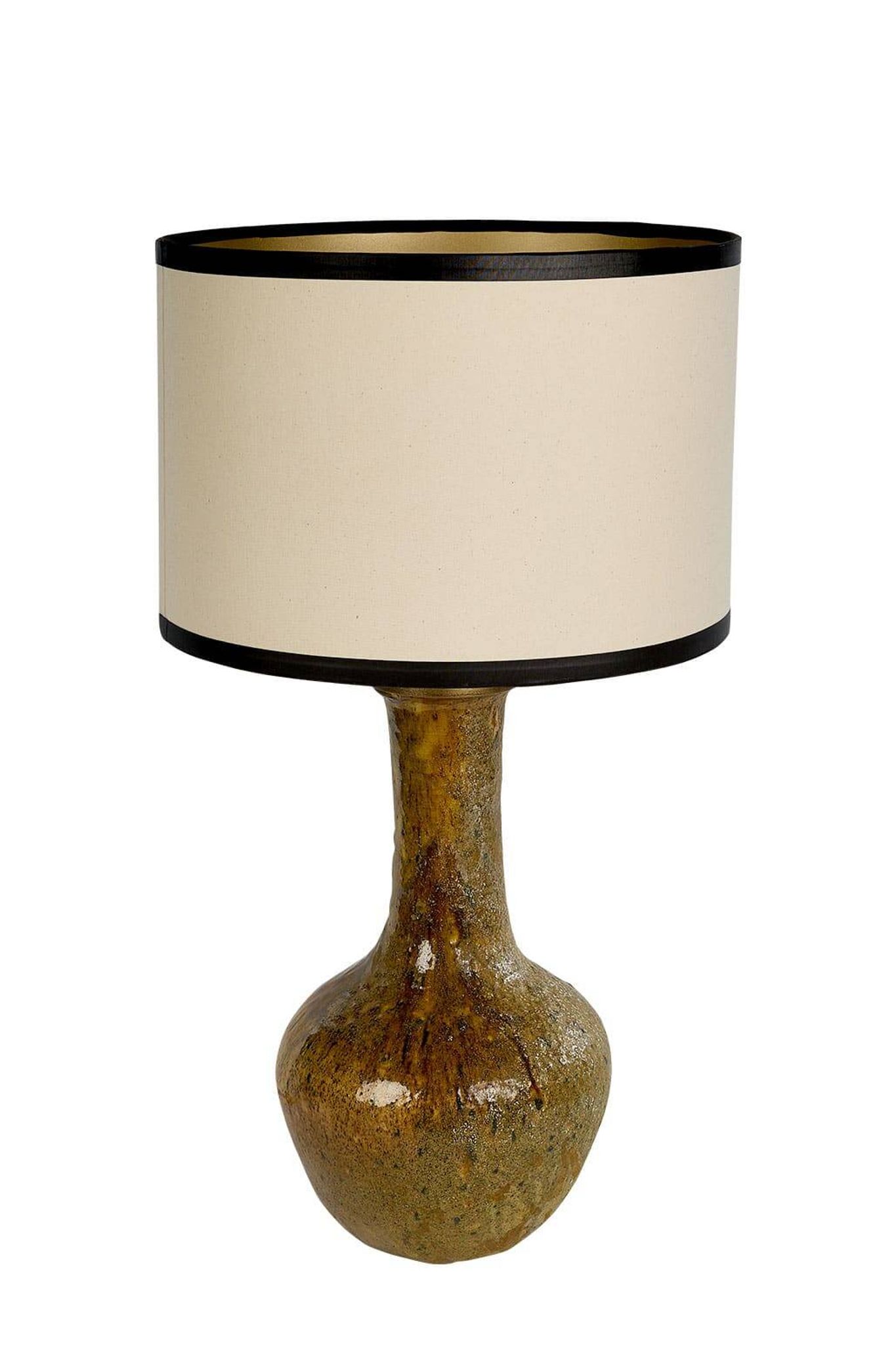 Lampe en Tamegroute nuances d’ocre