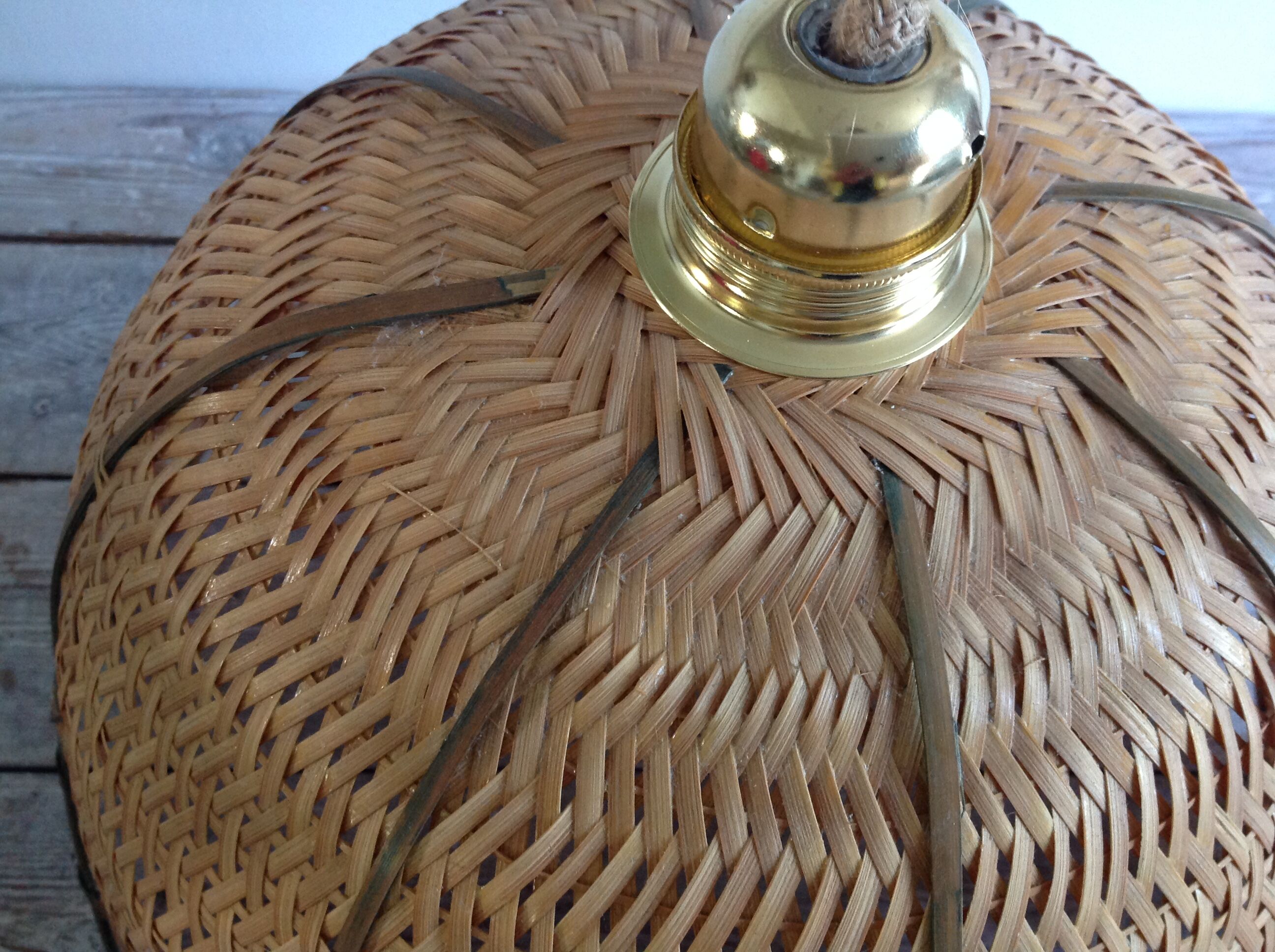 Rattan flower hanging