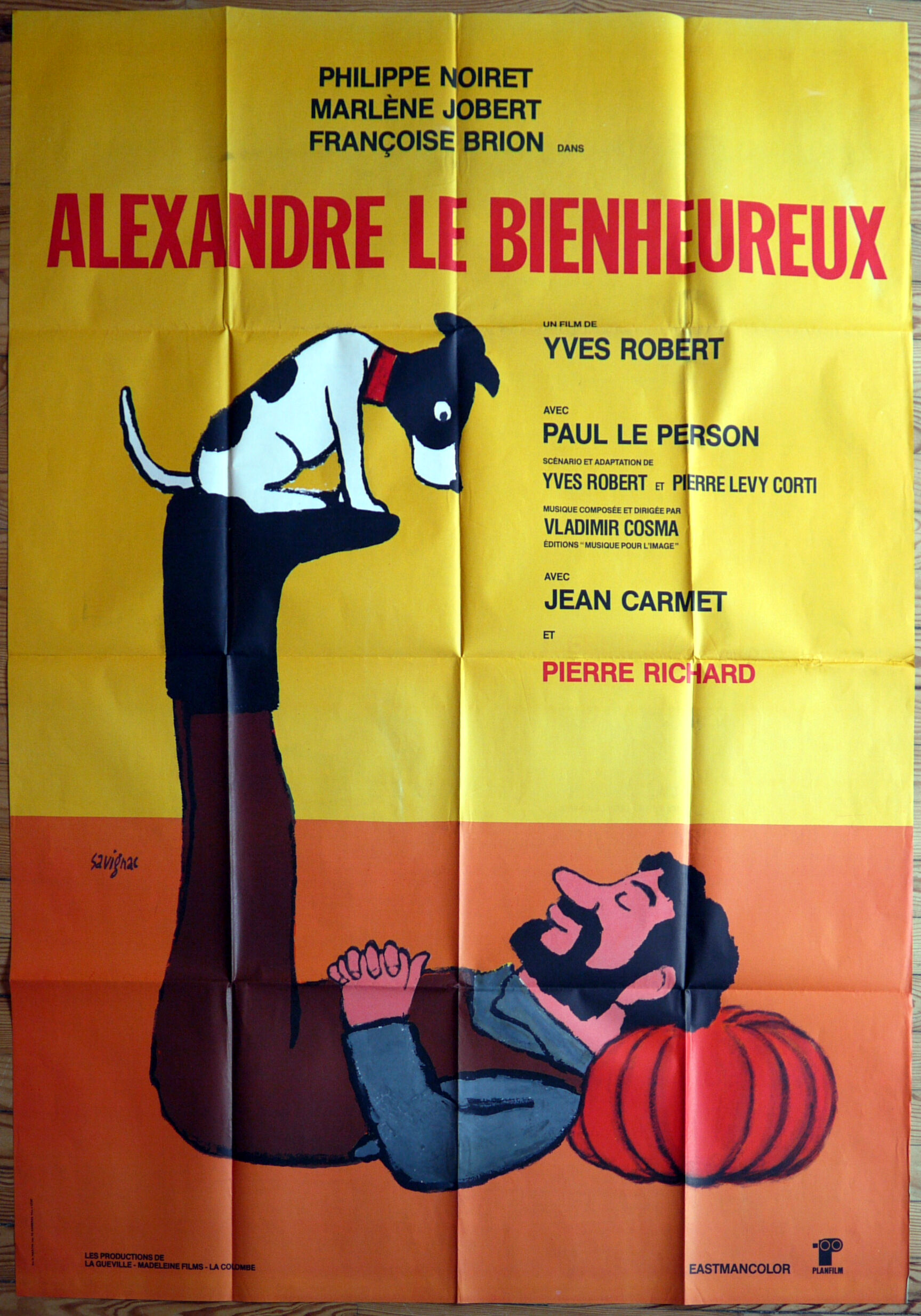 Original cinema poster "Alexander the Blessed" Yves Robert