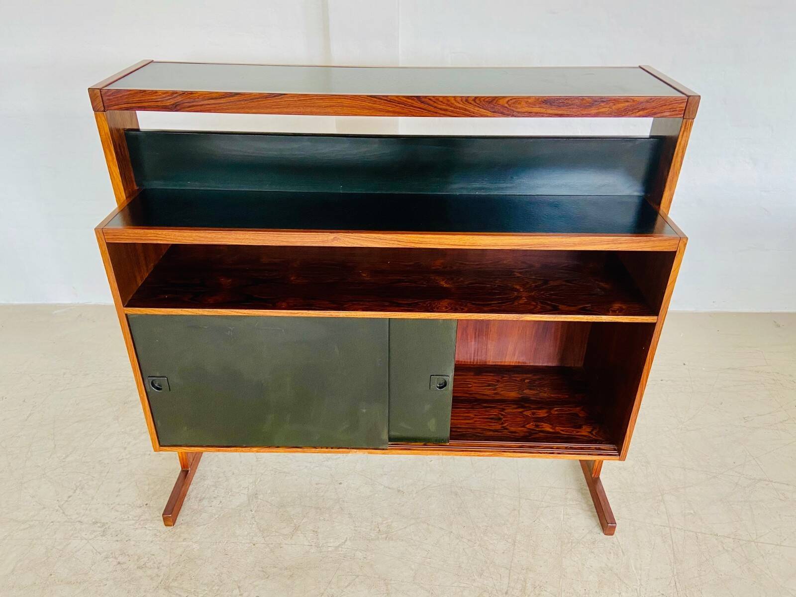 Mid-century rosewood bar and stools by Niels Erik Glasdam Jensen 1960s