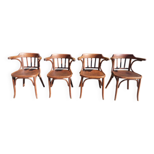 4 fauteuils baumann en