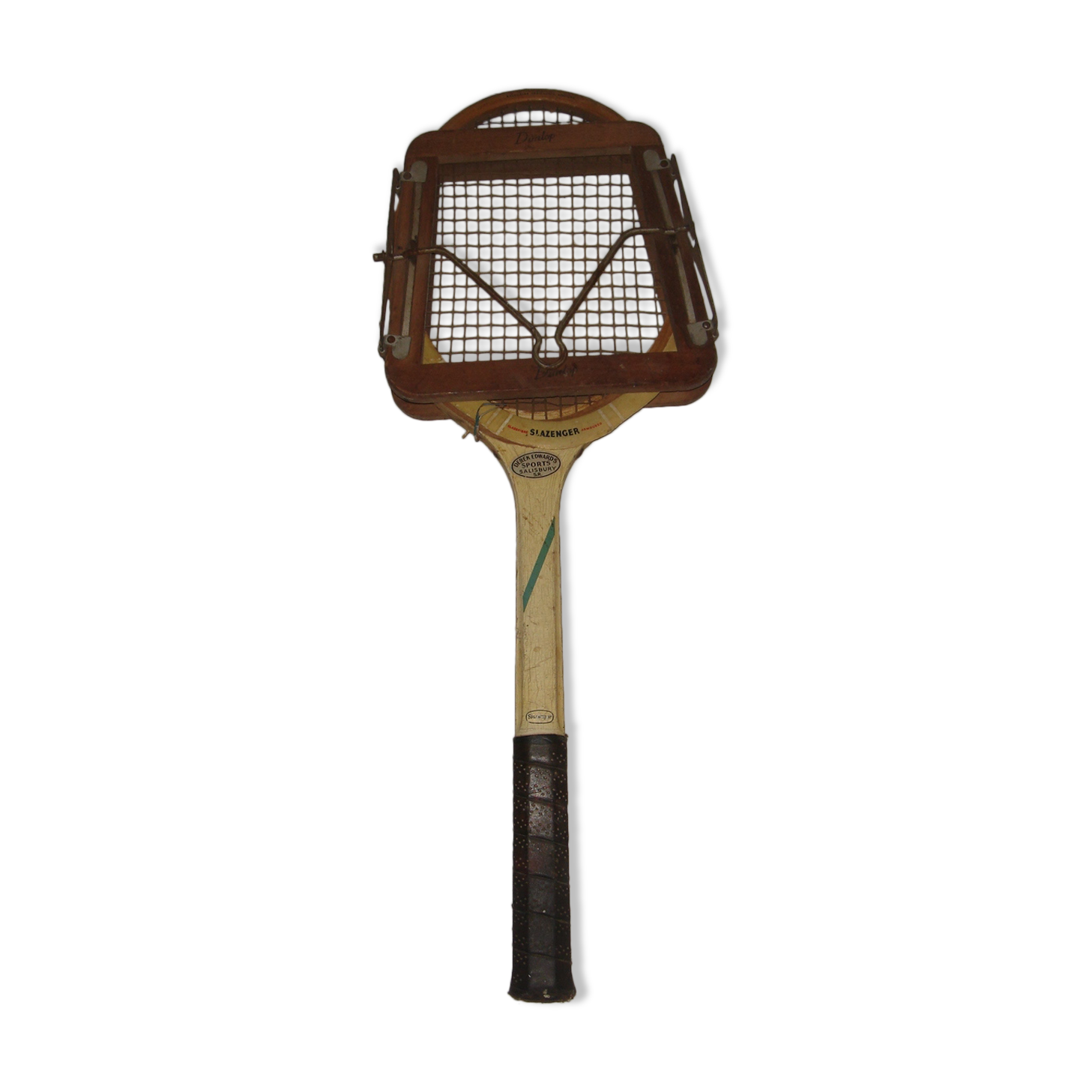 Raquette De Tennis Vintage En Bois Slazenger - Ancienne Raquette Française Bon état