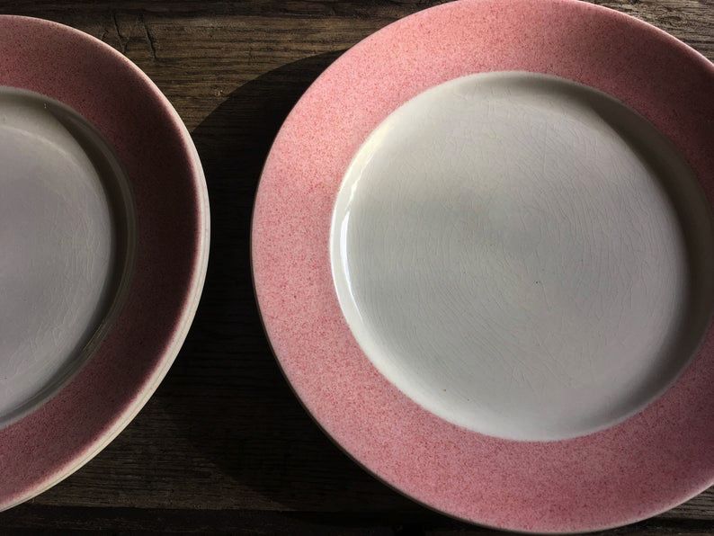 4 flat plates Badonviller, Made in France