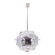 Oscar Torlasco. Chrome-plated metal "satellite" chandelier. 1970s.