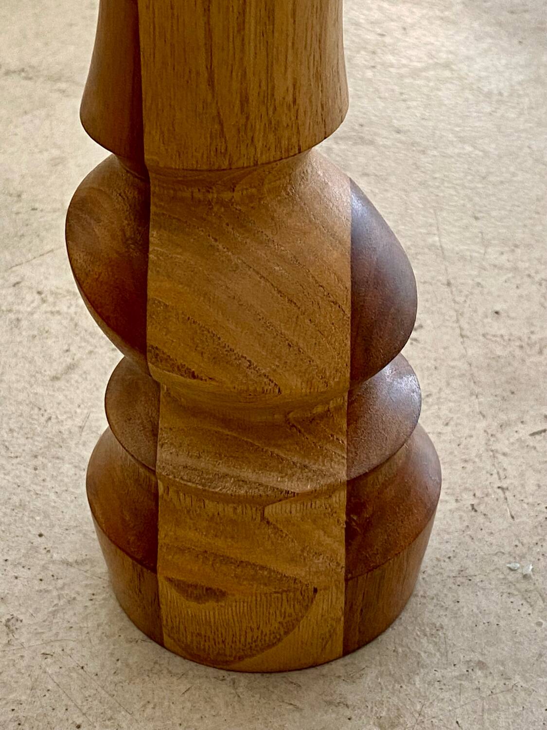 Wooden candle holder