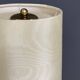 Glass floor lamp with large off-white lampshade, 1960s
