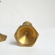 Pair of brass candle holders