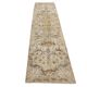 Tapis de couloir turc à motifs floraux beiges et marron, 2x10, 73x302 cm SK 7009
