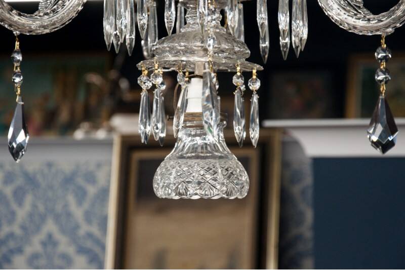 Murano crystal chandelier, Italy.