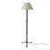 Neoclassical floor lamp in wrought iron