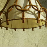 Vintage rattan pendant lamp
