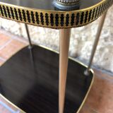 Side table has three shelves Formica and brass 60s/70s