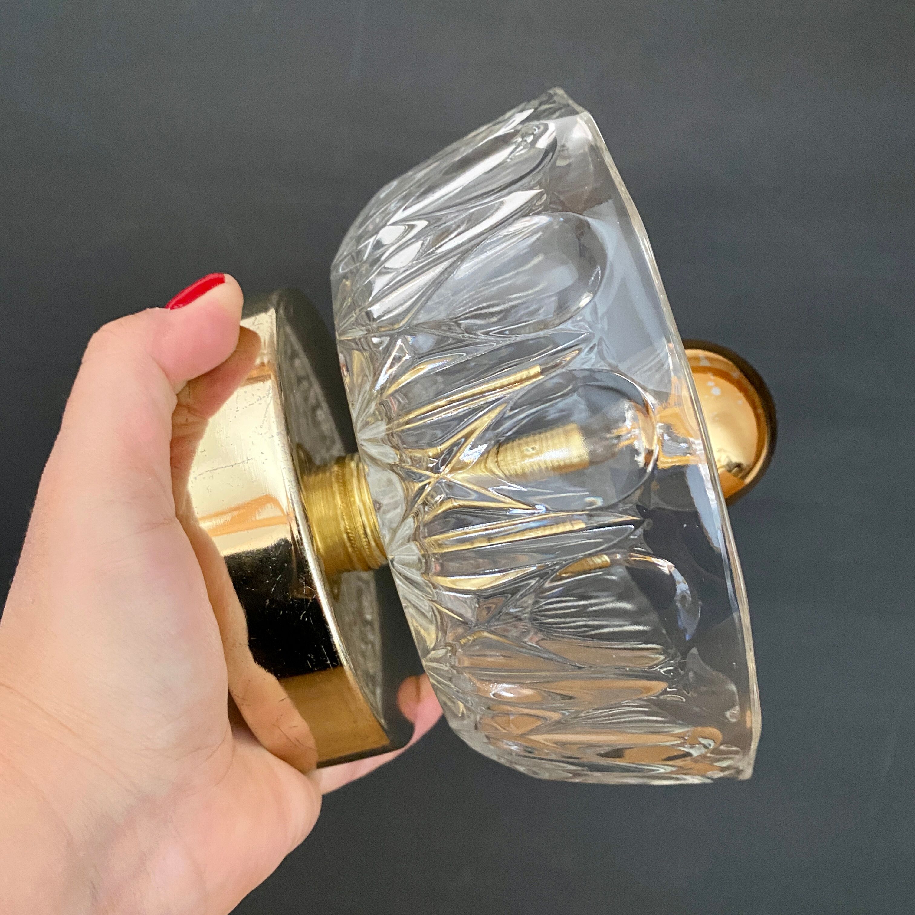 Vintage glass lampshade
