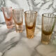 Set of 8 multicoloured liqueur/shooters - Art Deco style (MCM)