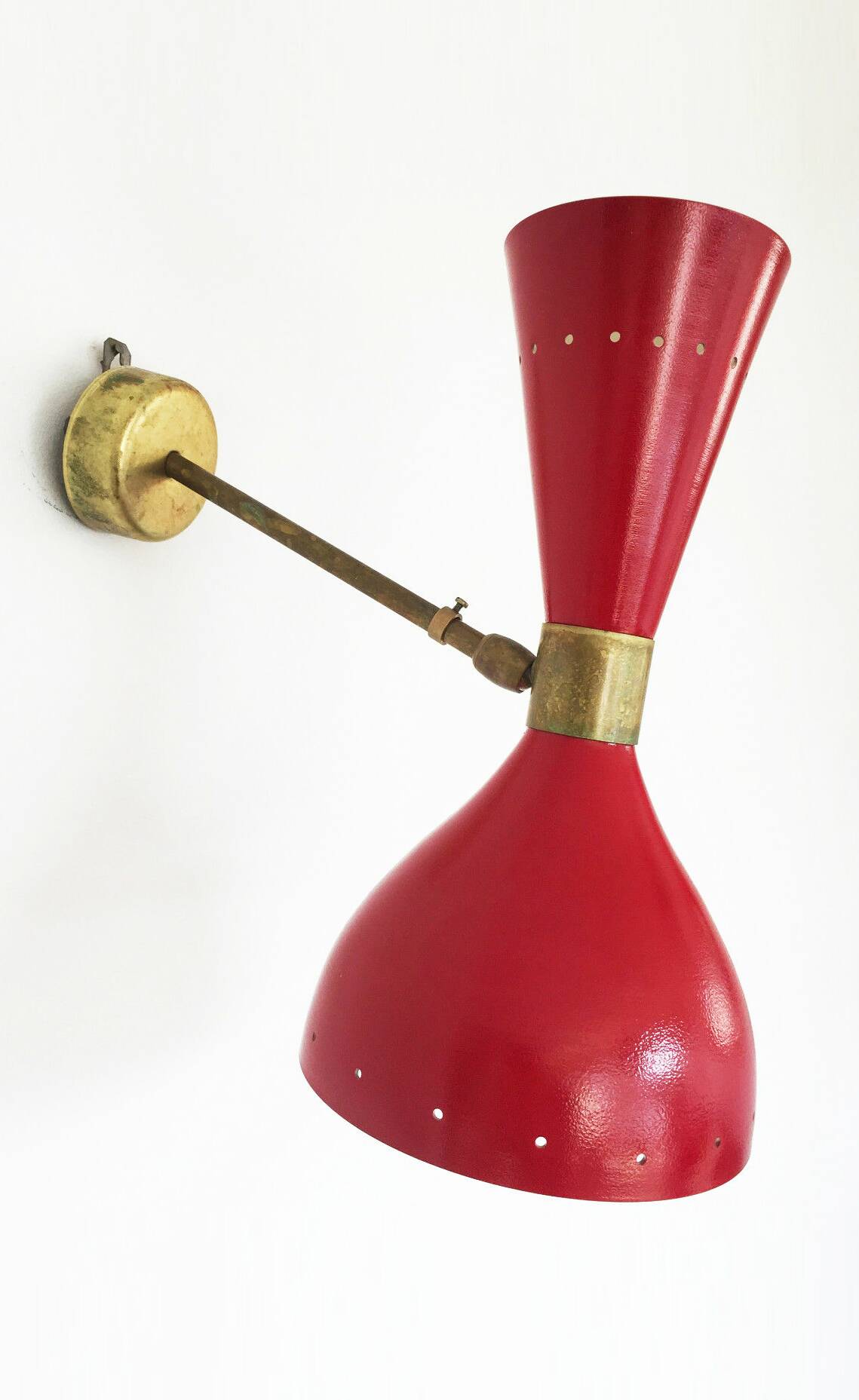 Paire d'appliques Italiennes design années 1950