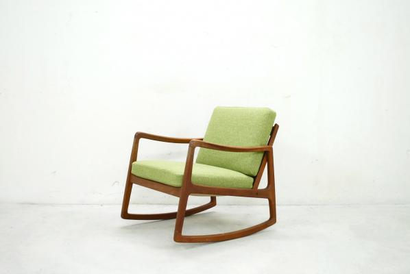 Pair of rocking by Ole Wanscher for France & Son, 1950 s