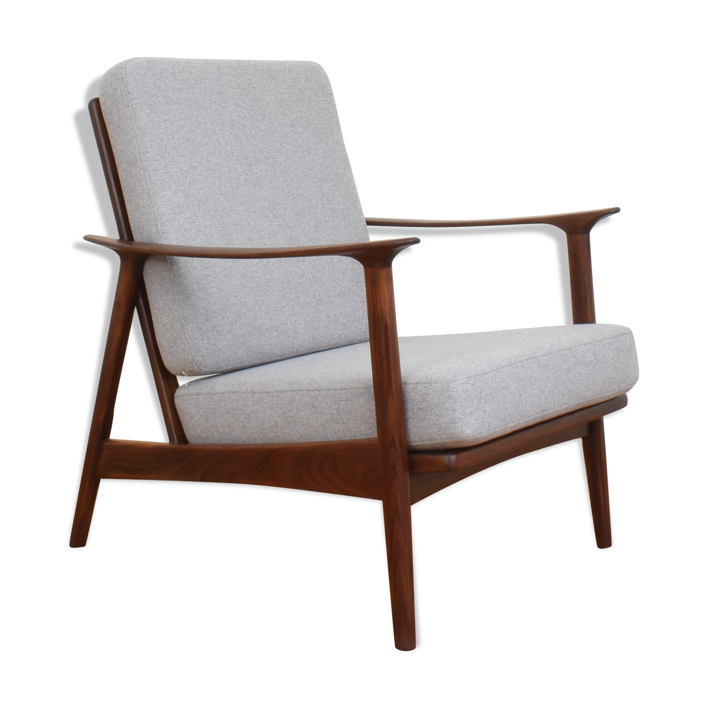 Mid-Century Danish Teak Armchair, 1960s.