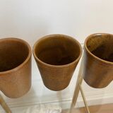 Set of 4 cups in old sandstone