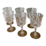 6 stemmed glasses in D'ARQUES Crystal