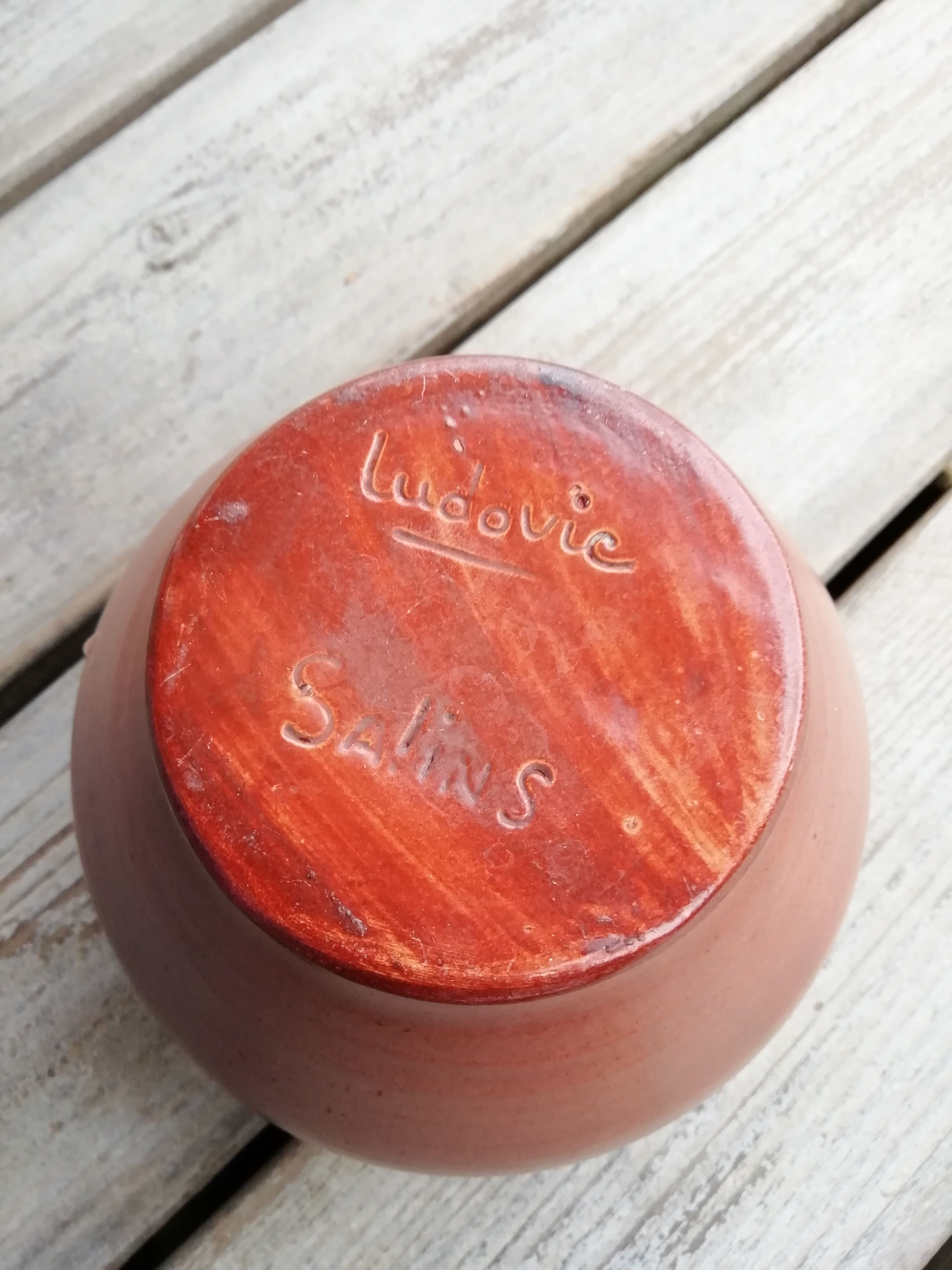 Terracotta craft ceramic vase