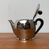 Postmodern Italian Bomb Teapot in Stainless Steel and Bakelite by Carlo Alessi for Alessi