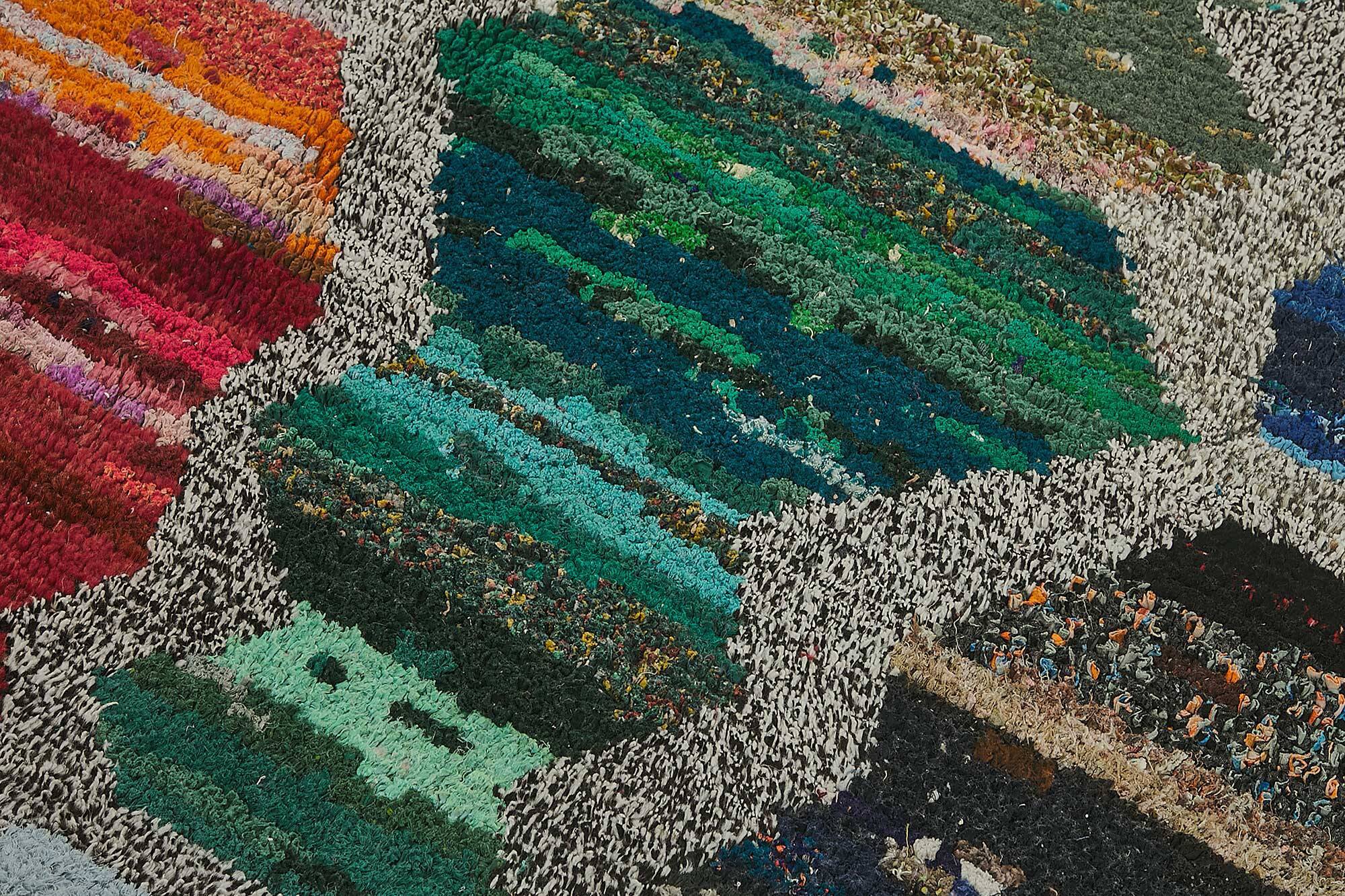 Handwoven Turkish Recycled Boho Rug 198 cm x 318 cm