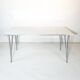 Vintage rectangular dining table by Piet Hein, Bruno Mathsson and Arne Jacobsen for Fritz Hansen, Sweden.