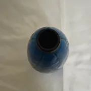 Ceramic vase signed Rosalba – deep Egyptian blue