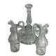 Tableware, two moulded glass table servants from the early 20th century.