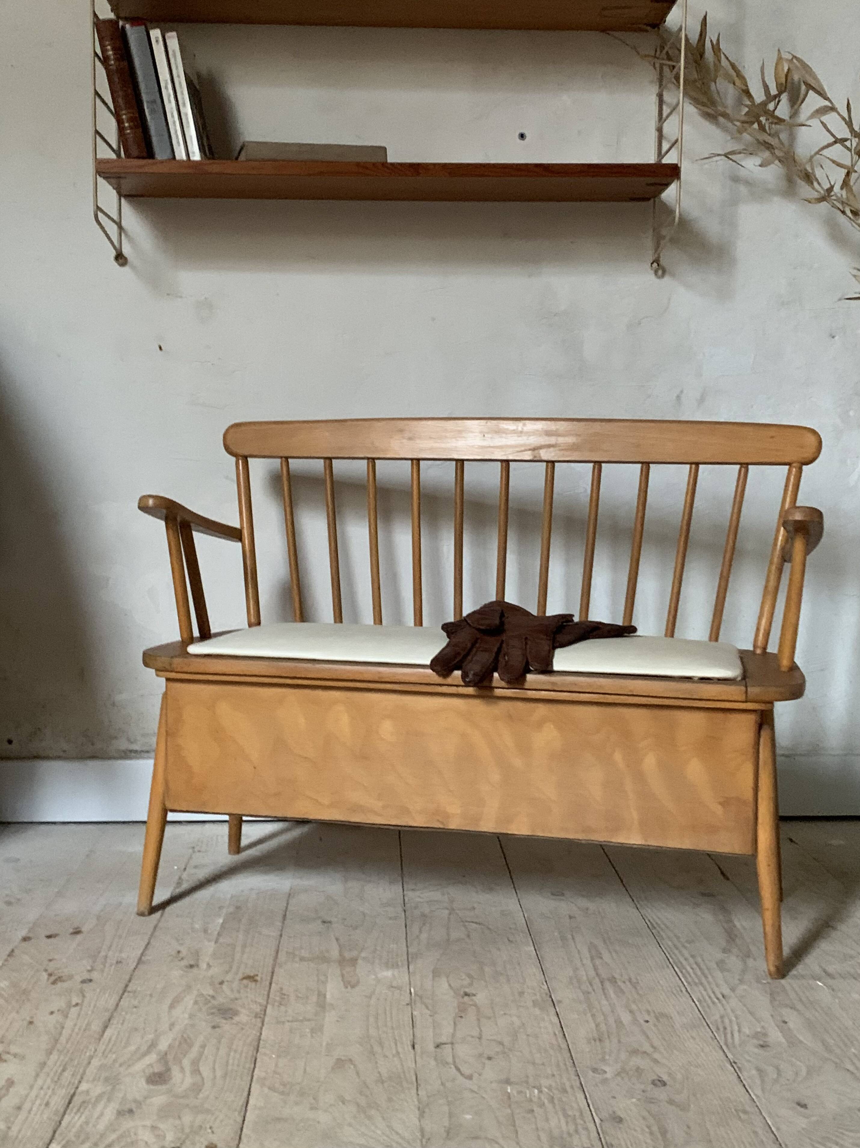 Vintage children's storage bench