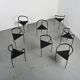 Millepunte chairs by Peregalli and Calatroni for Zeus Noto, around 1985.