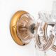 A pair of crystal sconces, France.