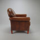 Fauteuil club en cuir de mouton vintage, années 1970