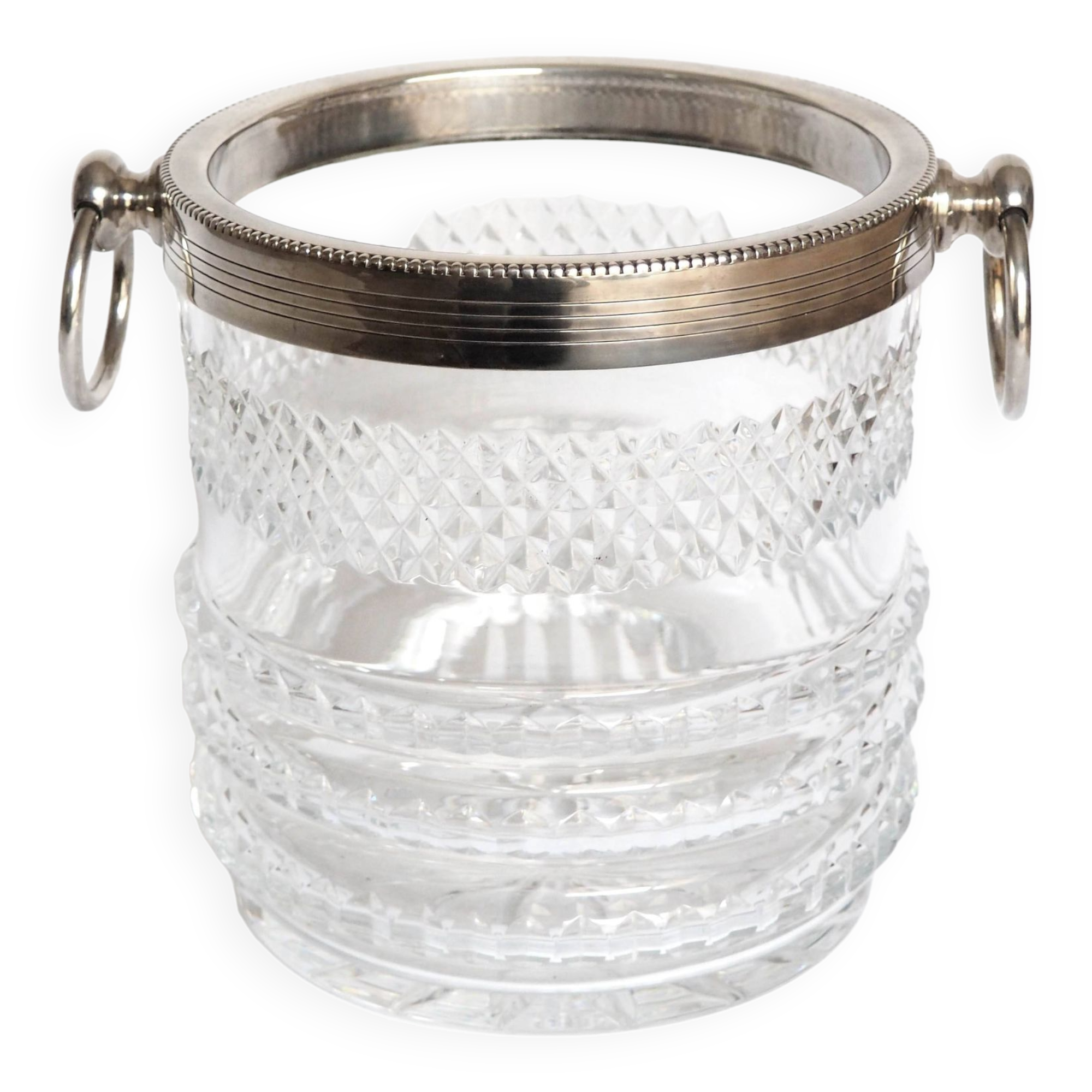 Cut crystal champagne bucket/bottle