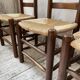 6 straw and oak chairs, mountain furniture