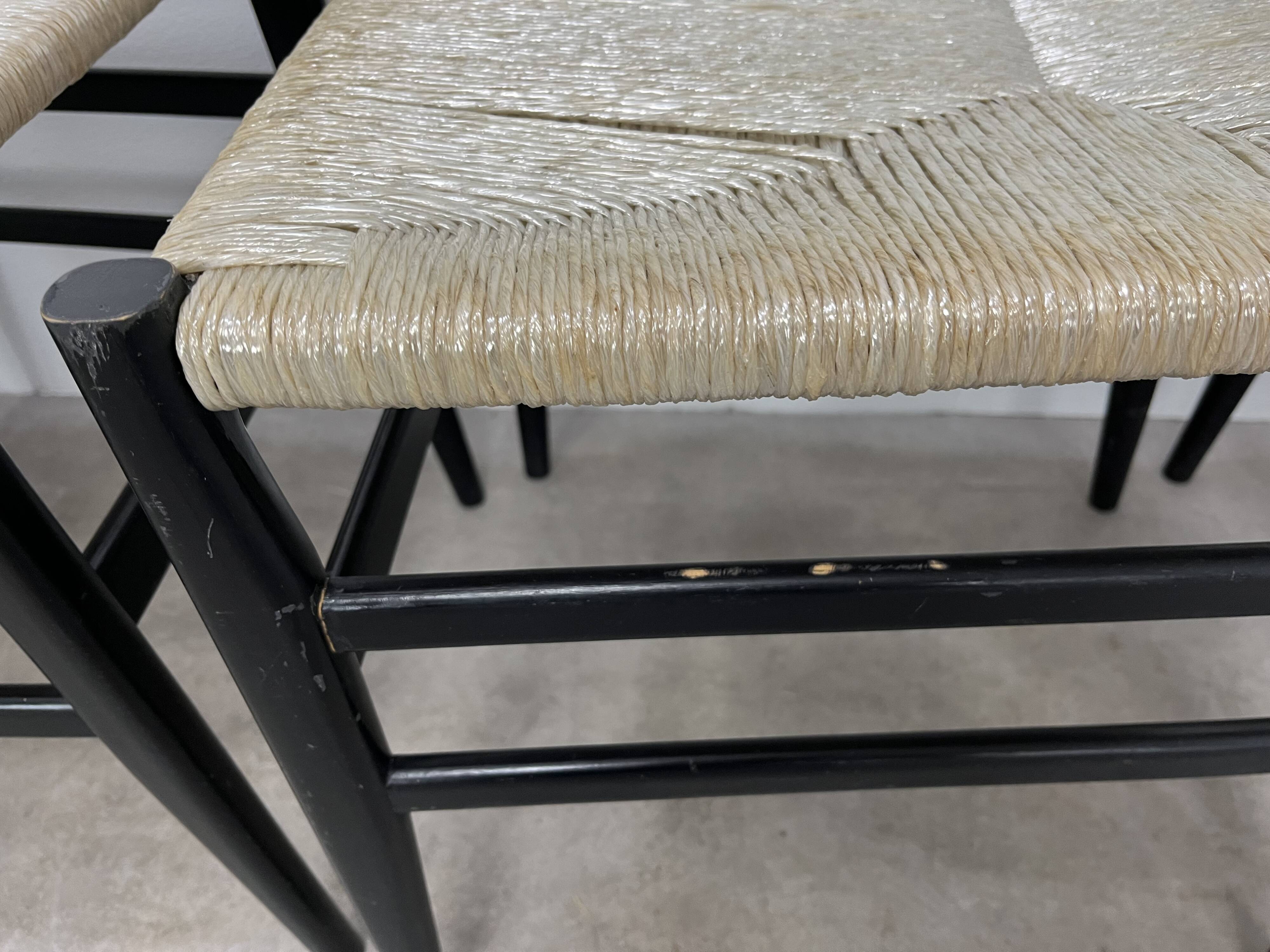 6 Leggera chairs by Gio Ponti for Cassina, Italy, first edition