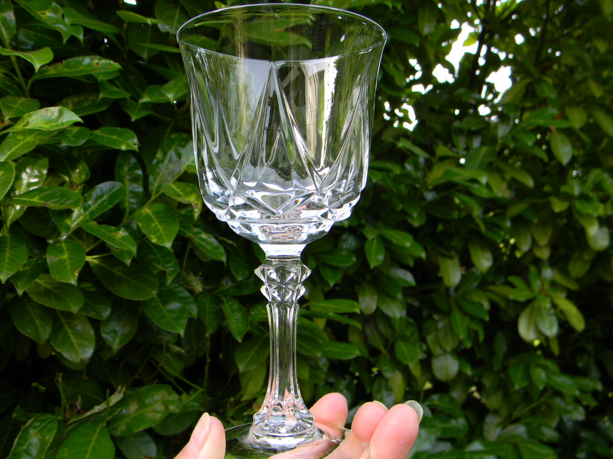 Lot de 6 verres à eau en cristal d'Arques modèle auteuil