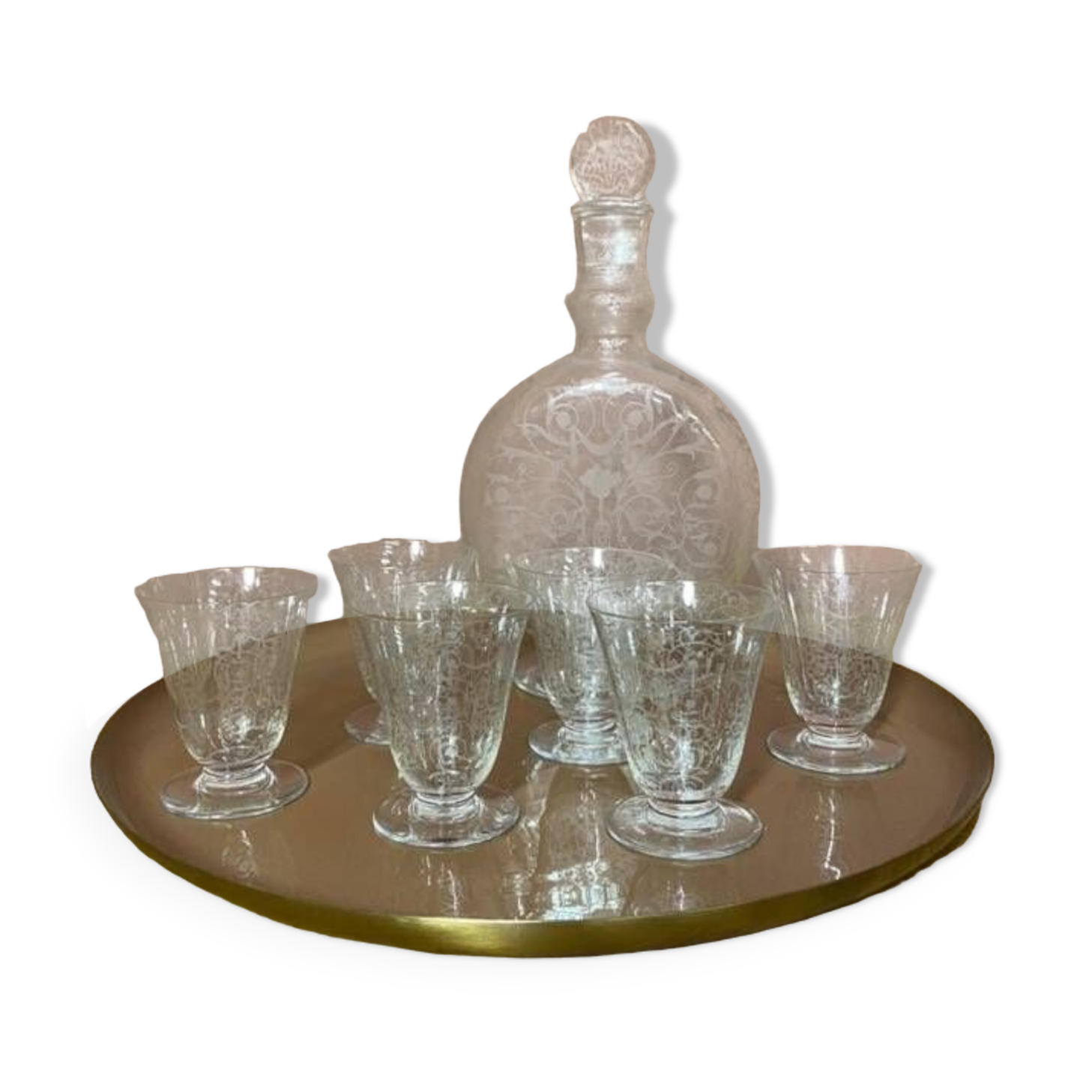 Ensemble carafe et verres en cristal Baccarat